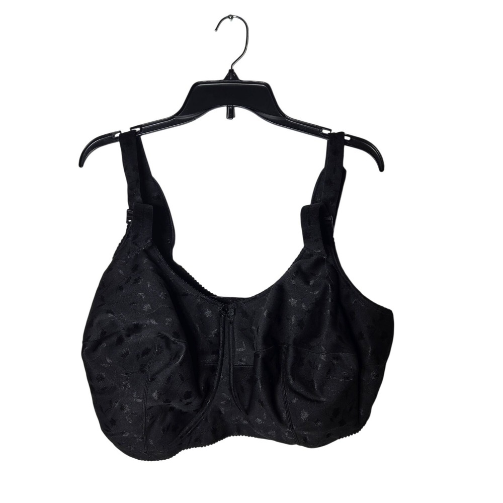 Elila Black Bra Size 44J Neutral Minimalist Adjustable Plus‎ Curvy Intimates